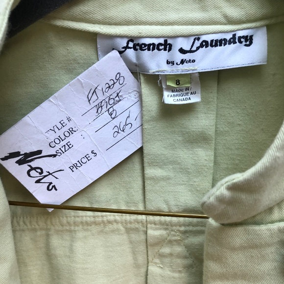 French Laundry (Neto). lime green, Military jacket - Picture 6 of 6